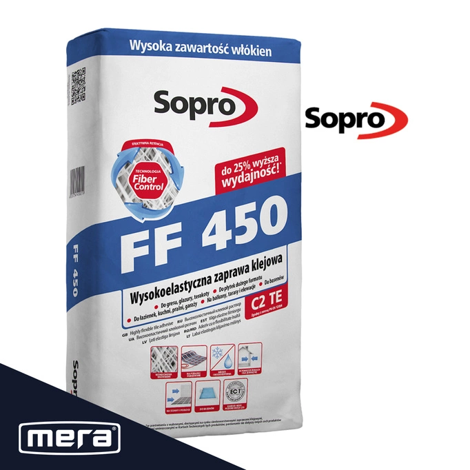 Sopro FF 450 Wysokoelastyczna zaprawa klejowa 22,5kg