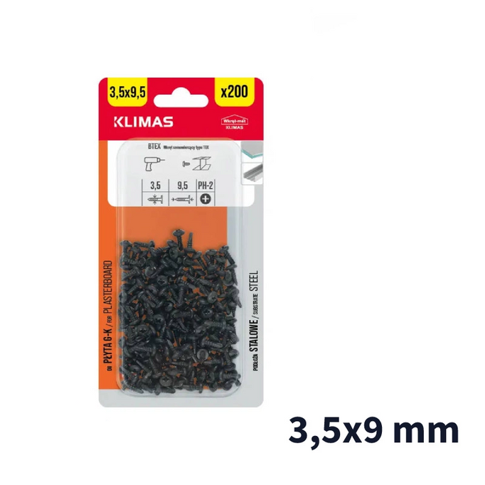 Šrouby samosprávy Tex 3,5x9,5 200 ks