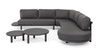 Meble ogrodowe BOLZANO narożnik Haverno aluminium antracyt