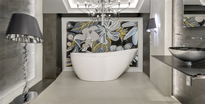Wanna wolnostojąca 165x70 cm biały konglomerat Mery DESSI HOME 