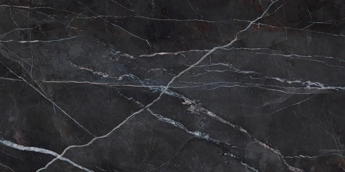 Płytka Italgraniti Charm Experience Calacatta Black ścienno-podłogowa połysk 60x120 imitacja marmuru czarny