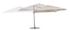 Parasol ogrodowy 300x400cm BOLZANO Santorino aluminium beżowy