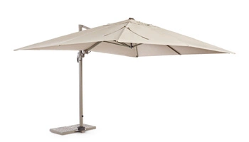 Parasol ogrodowy 3m x 3m BOLZANO Santorino aluminium piaskowy