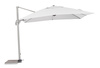 Parasol ogrodowy 3m x 3m BOLZANO Santorino aluminium szary
