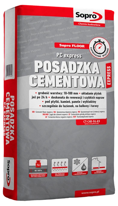 Sopro cementový potěr PC Express 25 kg