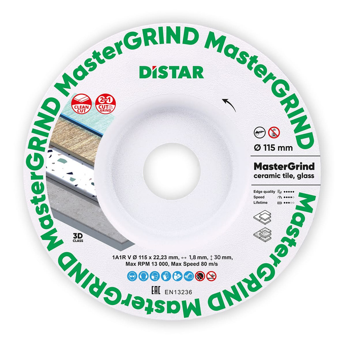DISTAR Tarcza diamentowa 115mm MasterGRIND 3w1