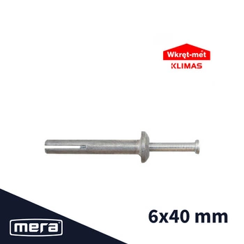 Wkręt-met kołki szybkiego montażu metalowe 6x40 100 szt.