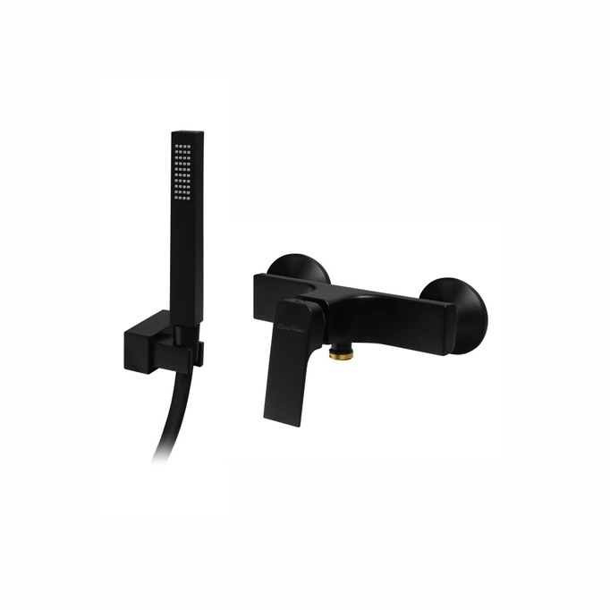 Zestaw natryskowy + bateria umywalkowa + element podtynkowy Dessi Home Fit Czarny