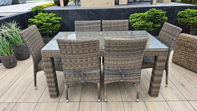 Stół Ogrodowy RAPALLO 160cm Royal Piaskowy EKSPOZYCJA