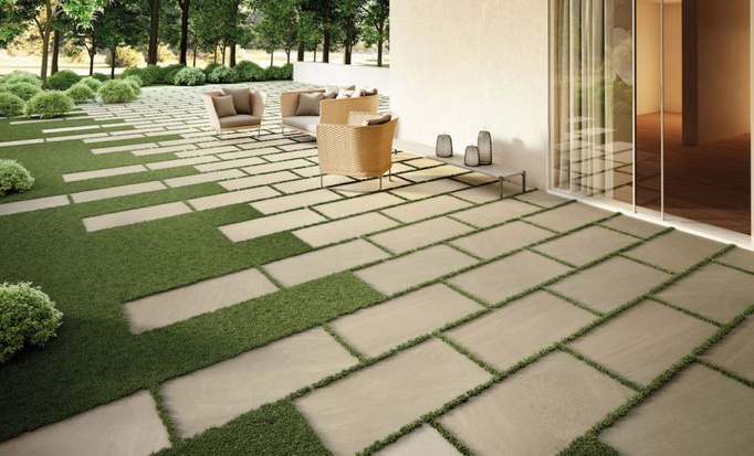 Płytka tarasowa 2cm Italgraniti Nordic Stone Danimarca 60x120 imitacja kamienia beżowy