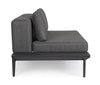 BOLZANO Sofa modułowa Monako antracytowa ogrodowa 174 cm na nóżkach