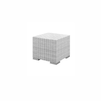 Milano Royal White Garden Pouf