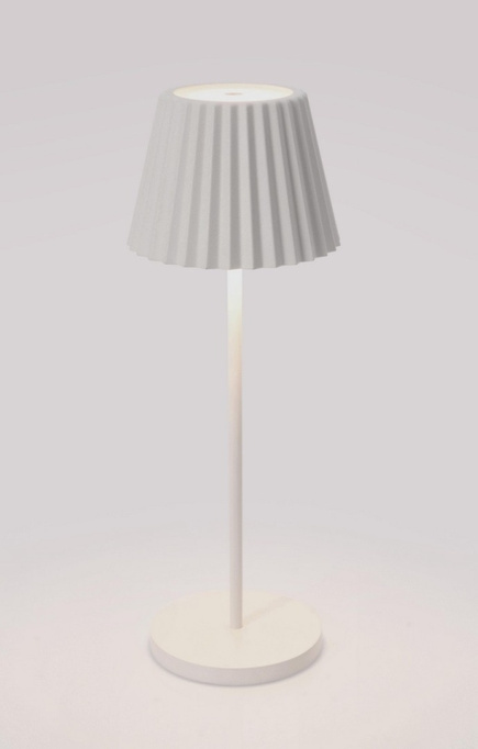 Lampa ogrodowa metalowa BOLZANO LED Artika H36 biała 36 cm