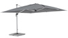 Parasol ogrodowy 400x400cm BOLZANO Ibis aluminium szary
