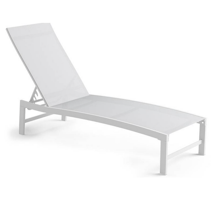 Altea White Garden Sunbed