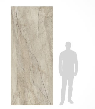 Płytka ścienno-podłogowa wielkoformatowa 120x280 imitacja kamienia  6mm beżowy mat