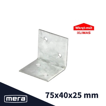 Wkręt-met kątownik szeroki 75x40x25 1 szt.