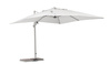 Parasol ogrodowy 3m x 3m BOLZANO Santorino aluminium szary
