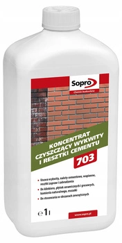 SOPRO 703 Čisticí koncentrát pro zbytky cementu 1L