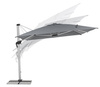 Parasol ogrodowy 300x400cm BOLZANO Ibis aluminium szary