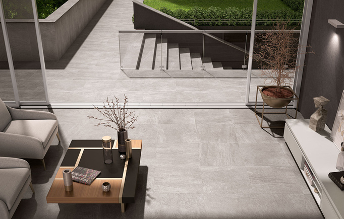 Płytka tarasowa 2cm Novabell Aspen Rock Grey 60x120 imitacja kamienia szary