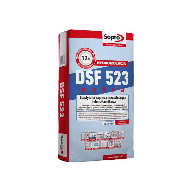 Sopro DSF 523 Elastyczna zaprawa uszczelniająca jednoskładnikowa 20kg