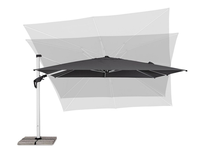 Parasol ogrodowy 4m x 4m BOLZANO Arrito aluminium antracyt