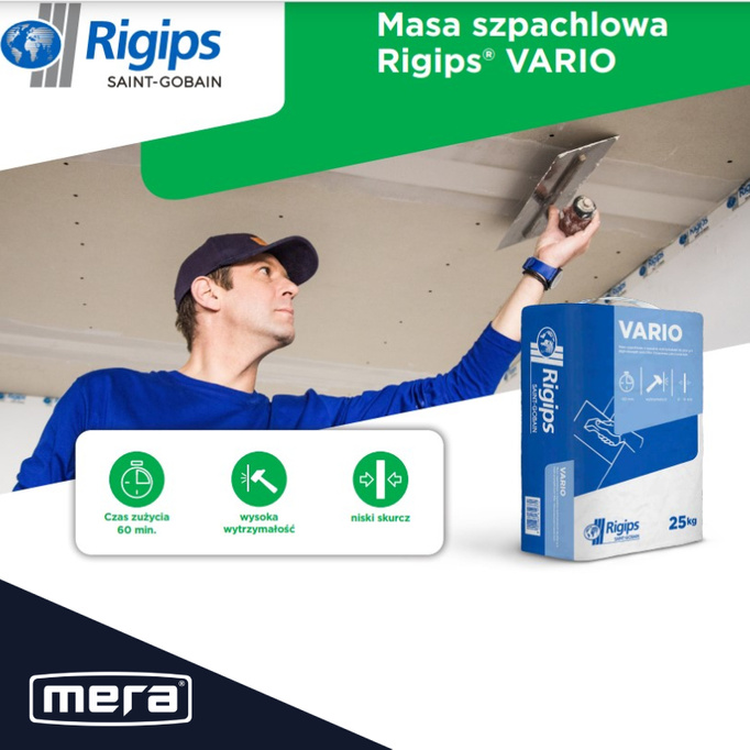 Rigips Vario masa do spoinowania płyt GK 25kg