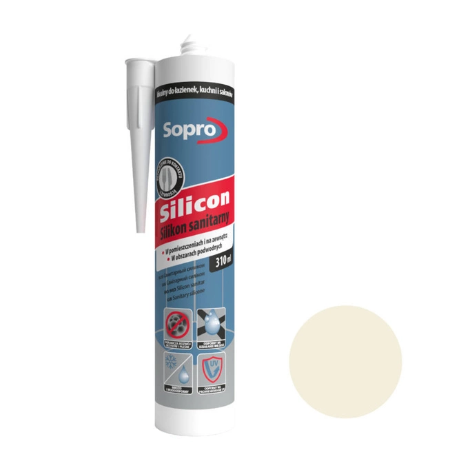 Sopro silikon sanitarny pergamon 27 310 ml