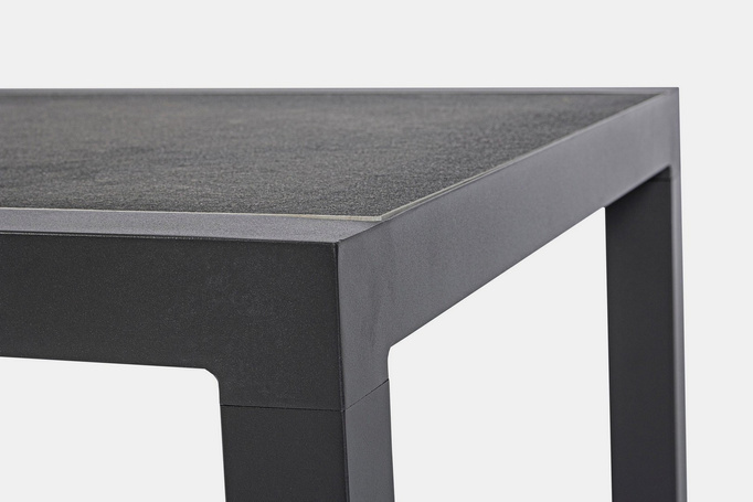 Stolik kawowy ogrodowy 120x70cm BOLZANO Kanva aluminum  antracyt