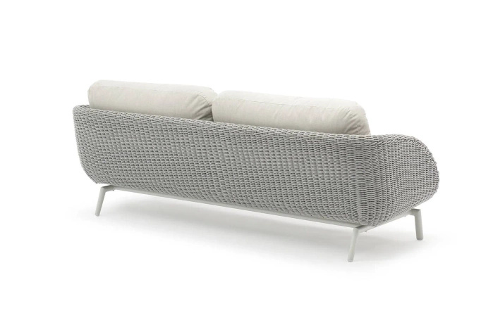 Sofa tarasowa SCOOP szara aluminium