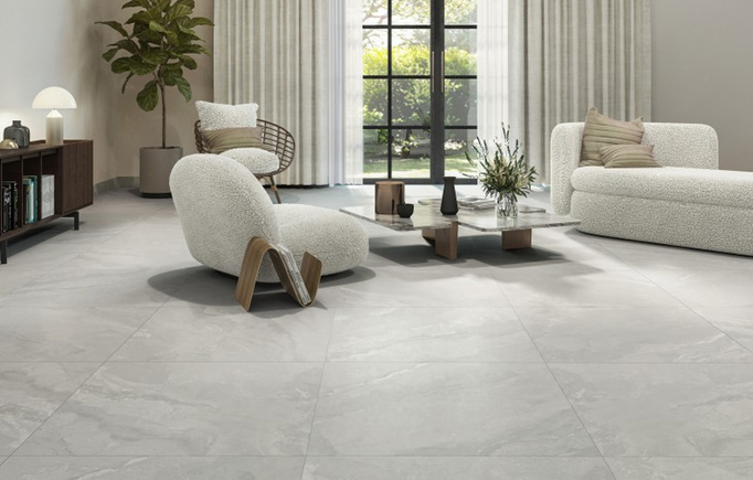 Płytka ścienno-podłogowa Halcon Callas Grey 60x120 imitacja kamienia szary