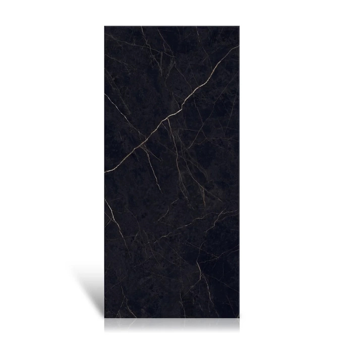 Płytka wielkoformatowa ścienno-podłogowa 120x280 imitacja marmuru czarny