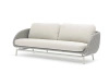 Sofa tarasowa SCOOP szara aluminium