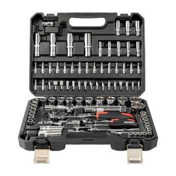 ZESTAW KLUCZY NASADOWYCH Z GRZECHOTKAMI 1/2" I 1/4" 94 SZT. CRV PRO-WK405