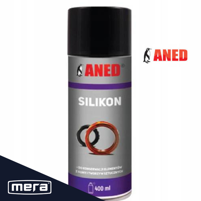 Smar silikonowy spray 400ml Aned