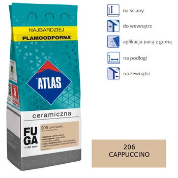 ATLAS FUGA CERAMICZNA - 206 cappuccino 5kg