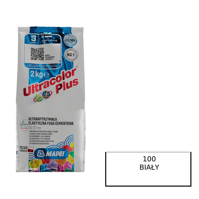 MAPEI Ultracolor Plus Fuga - 100 bílých 2 kg