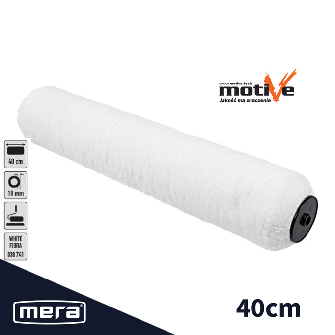 MOTIVE WAŁEK V-PRO WHITE FIBRA wkład malarski 40cm / 18mm 030742