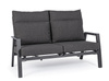 BOLZANO Sofa 2 osobowa Kanva aluminum antracyt