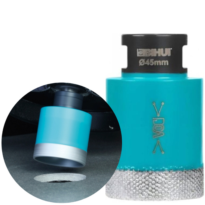 Bihui otwornica 45mm koronka diamentowa do gresu ,na szlifierkę M14