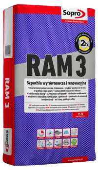 Sopro RAM 3 Szpachla wyrównawcza i renowacyjna 25kg