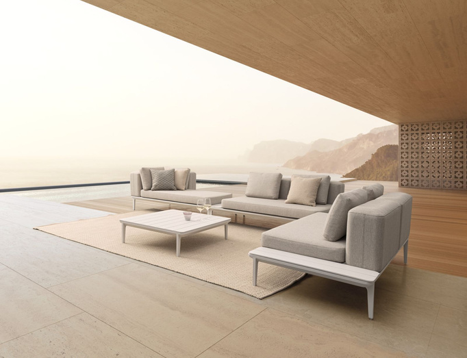 Poduszka outdoorowa dekoracyjna 45x45cm BOLZANO Sogno materiał beż