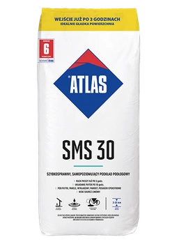 Atlas SMS 30 szybkosprawny, samopoziomujący podkład podłogowy 3-30 mm 25kg