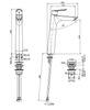 Vysoký washbasin faucet
