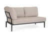 Sofa narożnikowa BOLZANO Giacomo aluminium beż/antracyt