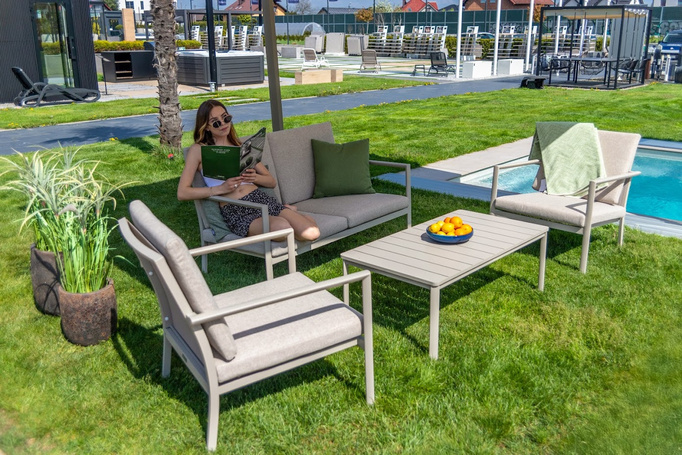 Meble ogrodowe BOLZANO Kolli aluminuim beż