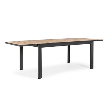 Stół rozkładany ogrodowy BOLZANO Bolonia 160-240 cm antracytowy
