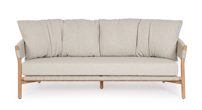 Sofa ogrodowa 3 osobowa BOLZANO Gracia drewno beż