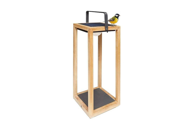 LAMPA SOLARNA MR. SOLAR TOM TEAK ANTRACYT 21X20X53CM